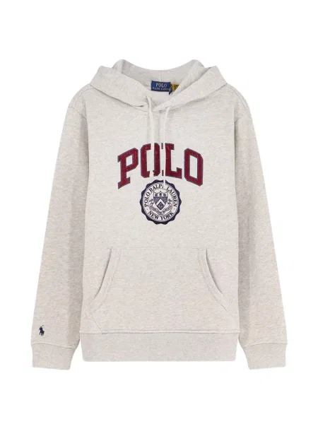 Fleece ριγέ polo Polo Ralph Lauren με αυτόγραφο μαύρο