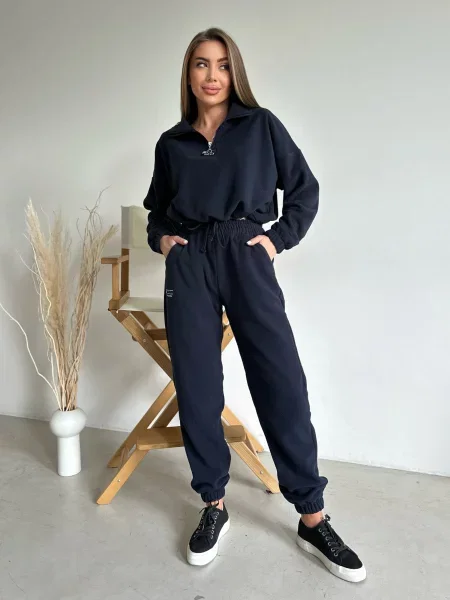 ISSA Plus Спортивний костюм Фліс синій