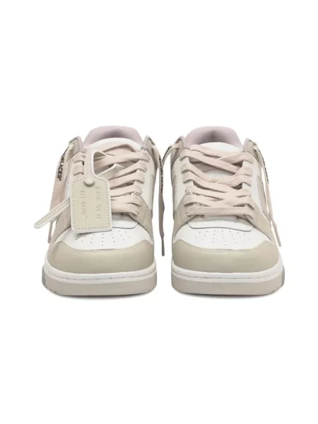 Sneakersy Off-white skórzane biznesowe białe