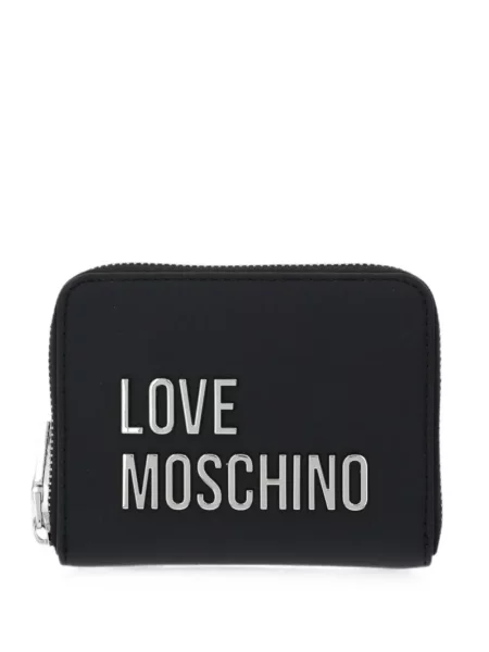 Portofel Love Moschino cu autograf negru