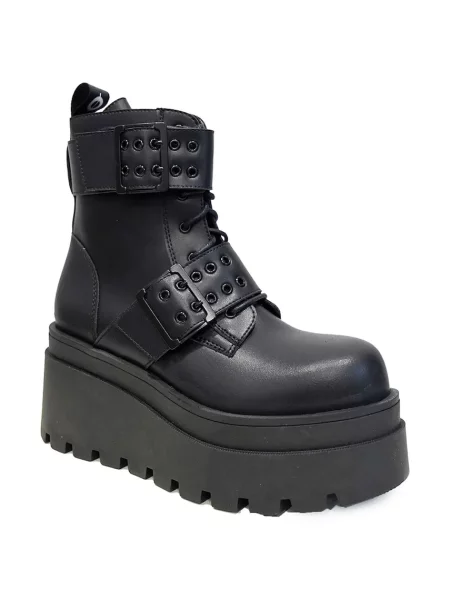 Altercore botine cu platformă pentru femei Deminis Vegan negru