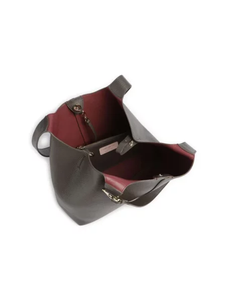 Torebka hobo Coccinelle skórzana brązowa