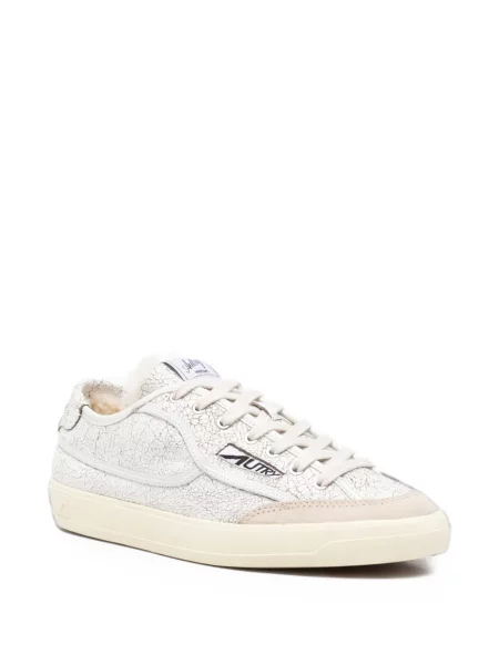 Sneakerși Autry din piele de oaie alb
