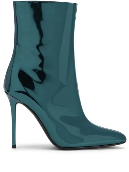 Cizme scurte Giuseppe Zanotti cu toc înalt albastru