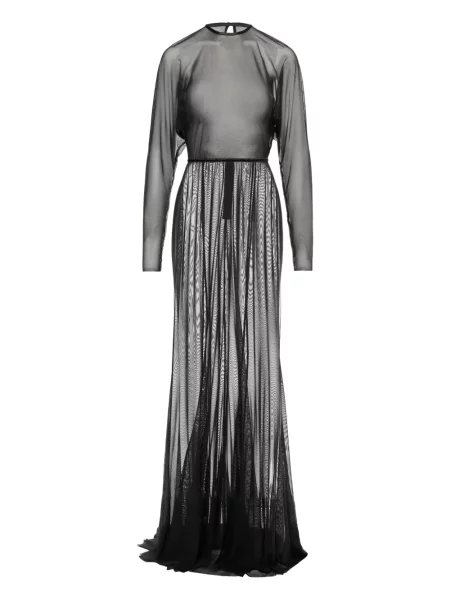 Rochie maxi V:pm Atelier transparente lungă de costum negru