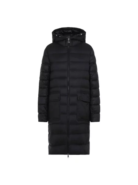 Długa parka Moncler z kapturem czarna