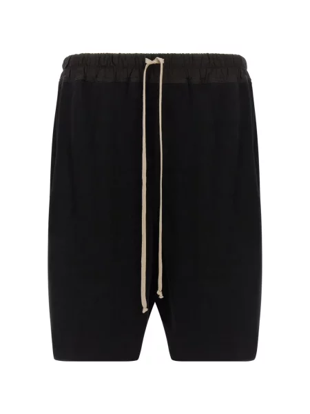 Pantaloni scurți Rick Owens cu cordon negru