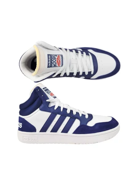 Sneakerși Adidas Hoops alb
