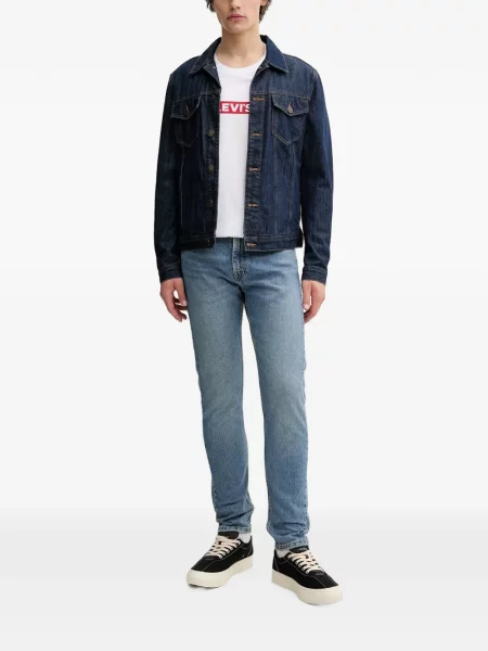Scurt pantaloni scurți Levi's® cu broderie cu dungi alb