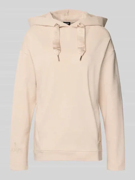 Joop! bluza z kapturem gładka beżowy