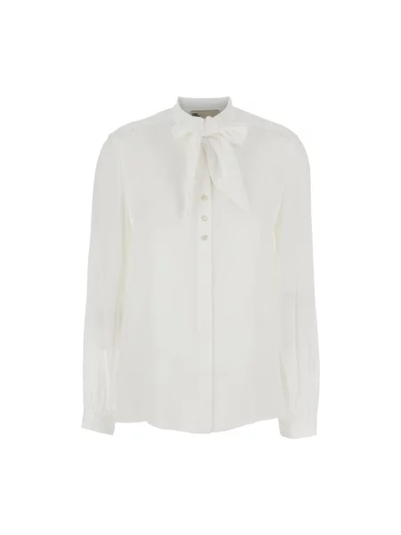 Koszula Tory Burch z kokardką biała