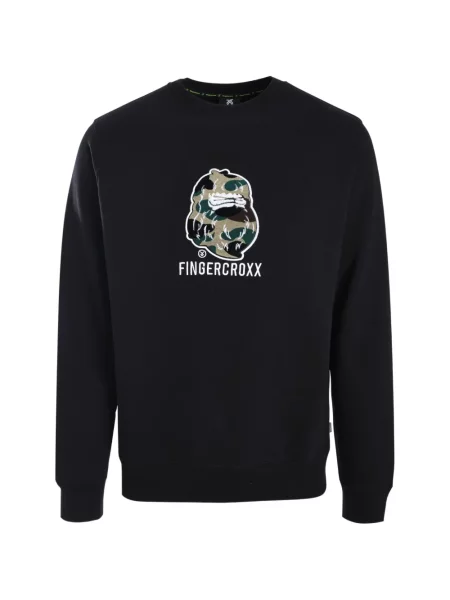 Суитчър Fingercroxx с автограф черно