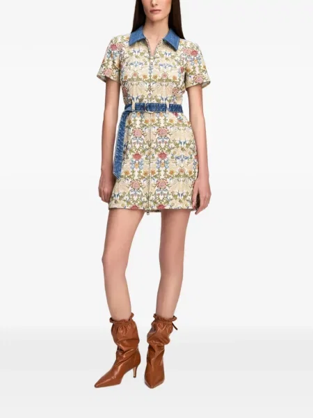 Rochie mini Cinq A Sept cu model floral cu imagine