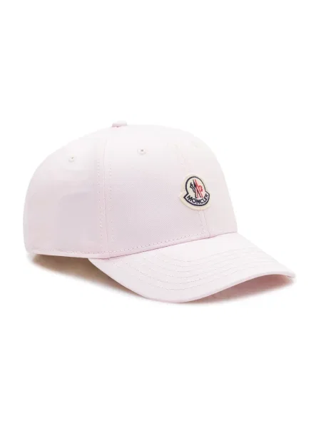 Czapka z daszkiem Moncler różowa