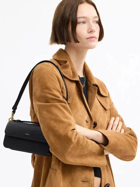 Кожаная сумка Coach черная