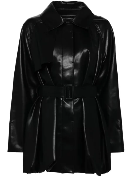 Kurtka skórzana Goen.j czarna