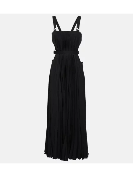 Sukienka midi Christopher Kane plisowana do kolan garniturowa czarna