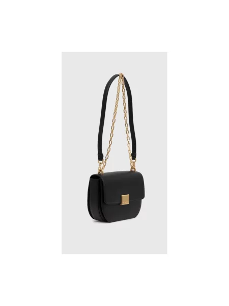 Torebka crossbody Karl Lagerfeld skórzana czarna