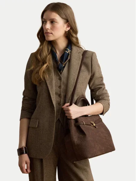 Torebka LAUREN RALPH LAUREN brązowa