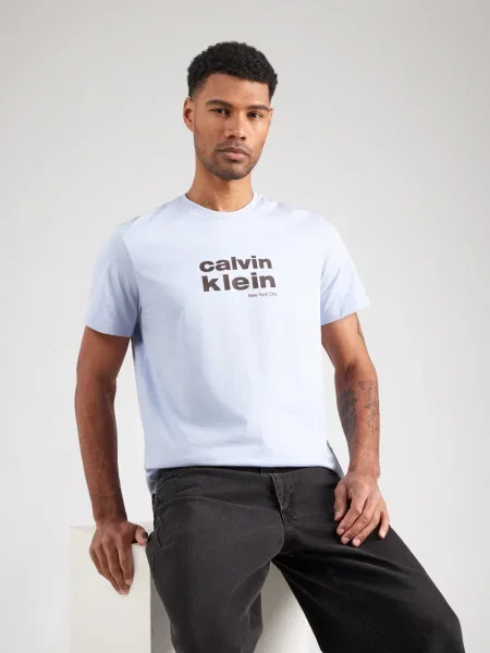 Calvin Klein Jeans Tričko pastelovo fialová čierna