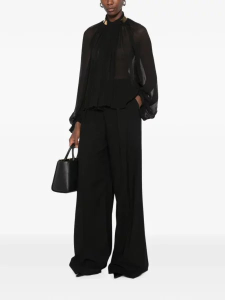 Gulerat bluză Elisabetta Franchi negru