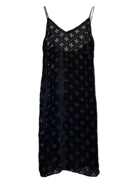 Mała sukienka mini Chrome Hearts w serca garniturowa czarna