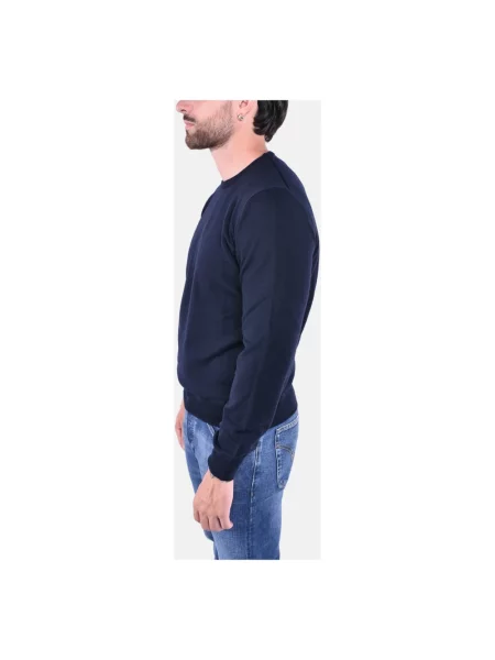 Sweter Kangra wełniany niebieski