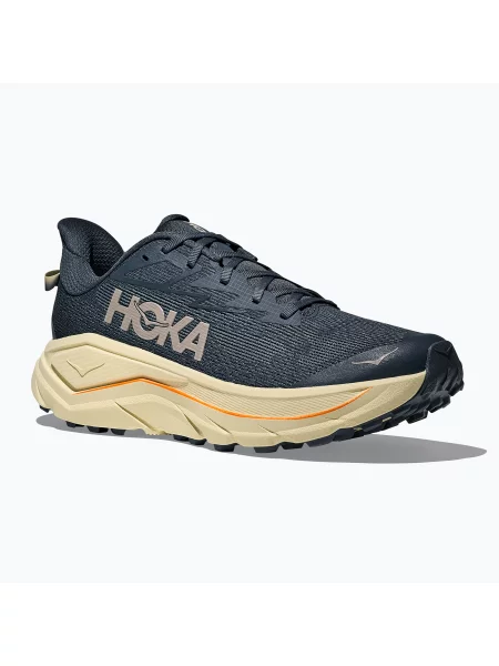 Мъжки обувки за бягане HOKA Challenger 8 faded navy/pampass grass синьо