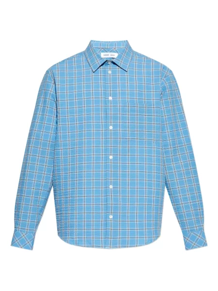 Košile Samsøe Samsøe modrá