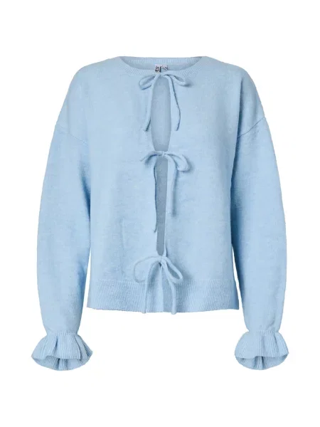 PIECES Geacă tricotată PCSALLY pastel albastru