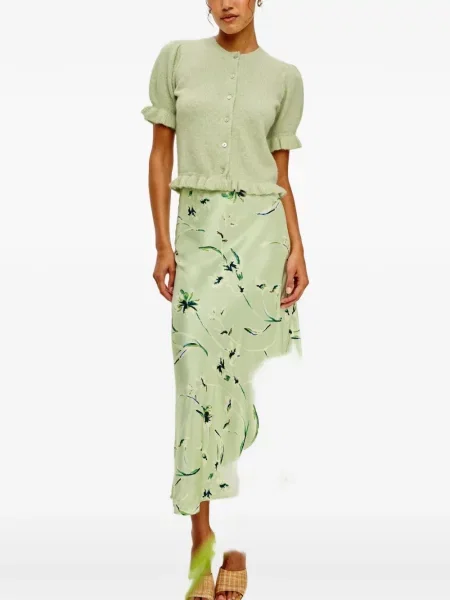 Cardigan Rails cu volane verde