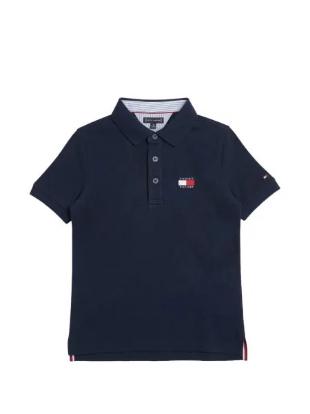 Koszulka polo dziecięca Tommy Hilfiger niebieska