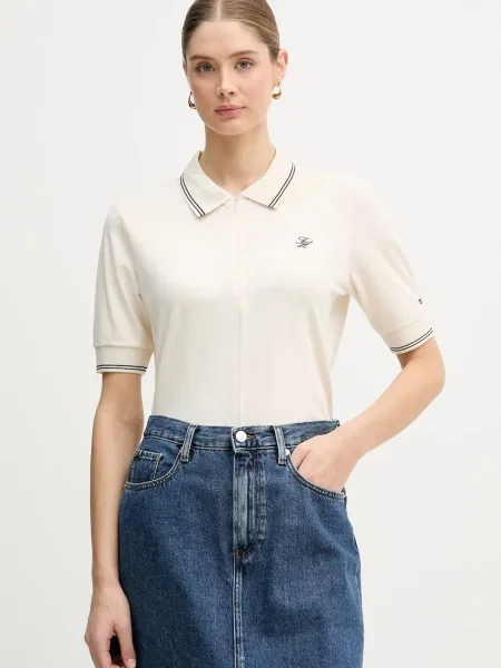 Tommy Hilfiger Polo tričko béžové