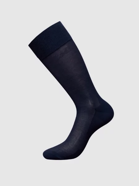 Zd ZERO DEFECTS Șosete Mercerized cotton bleumarin