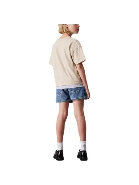 Pantaloni copii Calvin Klein Jeans albastru