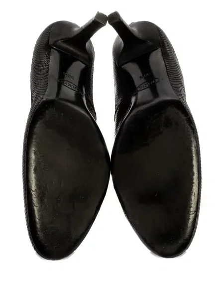 Bőr retro körömcipő Tod's fekete