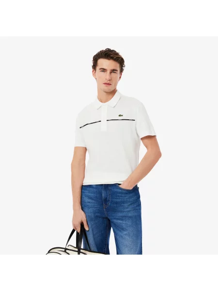 Поло Lacoste белое