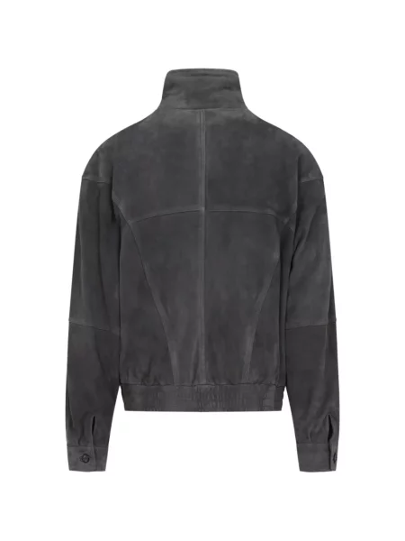 Geanta de piele Giorgio Armani gri