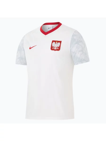 Tricou de fotbal pentru bărbați Nike Dri-Fit Poland Home white/field silver alb