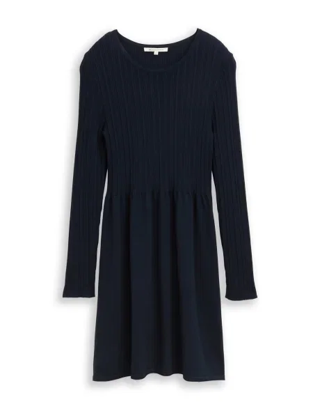 TOM TAILOR DENIM Rochie tricotat închis albastru