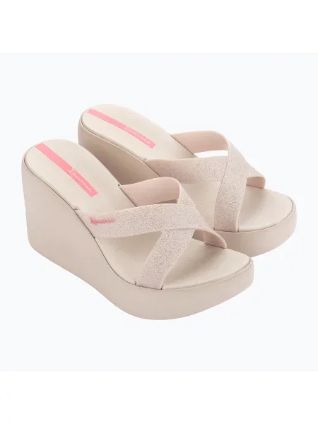 Дамски чехли Ipanema High Fashion II Slide beige/glitter/pink бежово