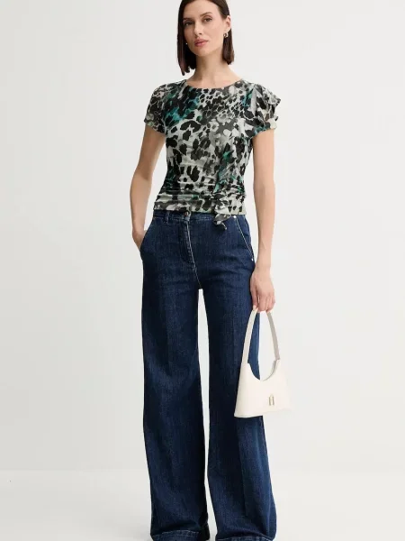 Блузка Guess VERDIANA однотонна чорний