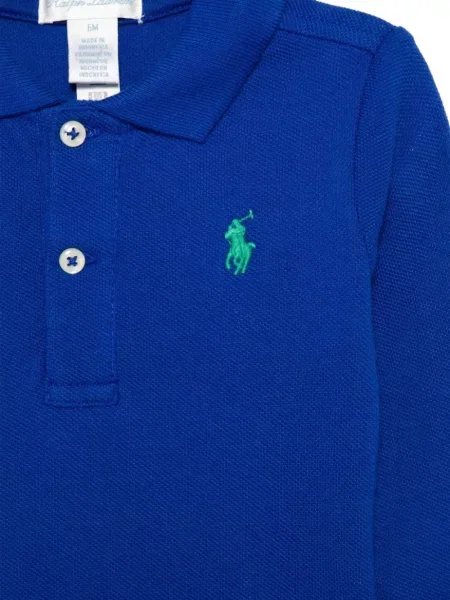 Top dziecięcy Polo Ralph Lauren niebieski