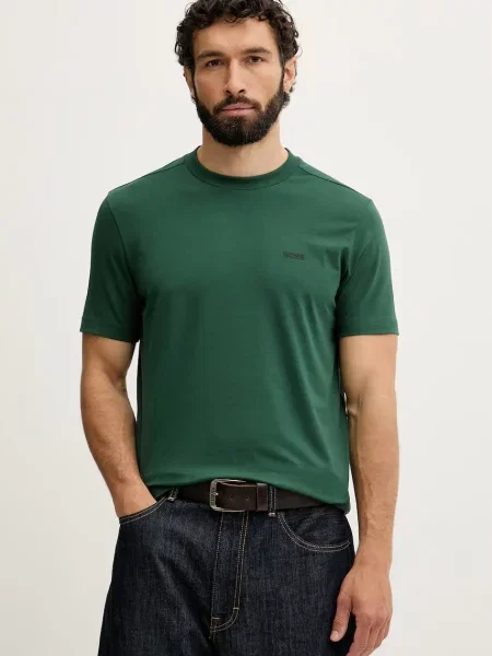 BOSS Green tricou pentru bărbați din cu Tee verde