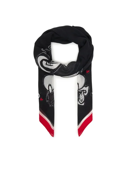 KARL LAGERFELD Fular negru