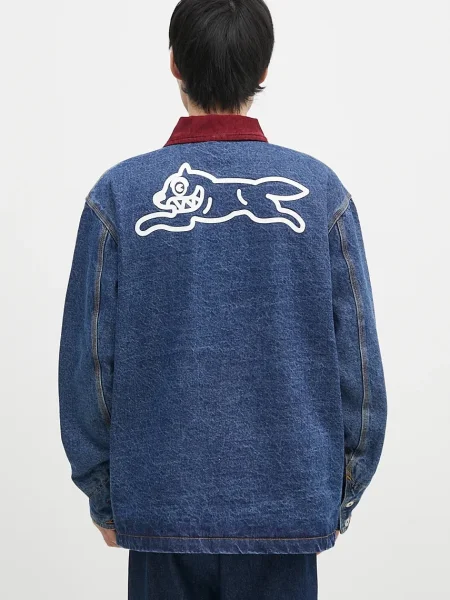 Джинсова куртка ICECREAM Denim Chore перехідна oversize синій