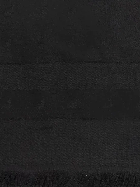 Fular Emporio Armani cu franjuri negru