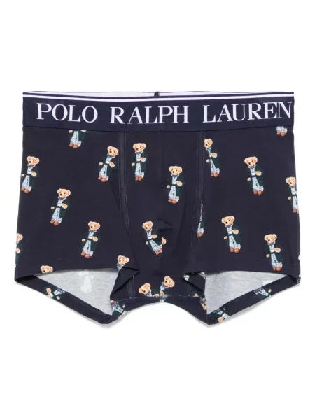 Polo Polo Ralph Lauren cu dungi cu broderie albastru