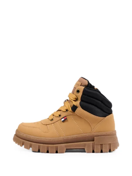 Botki dziecięce Tommy Hilfiger brązowe