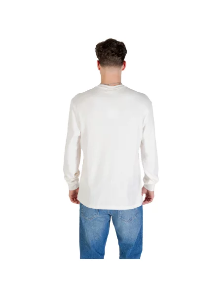 Majica dugih rukava Calvin Klein Jeans bijela